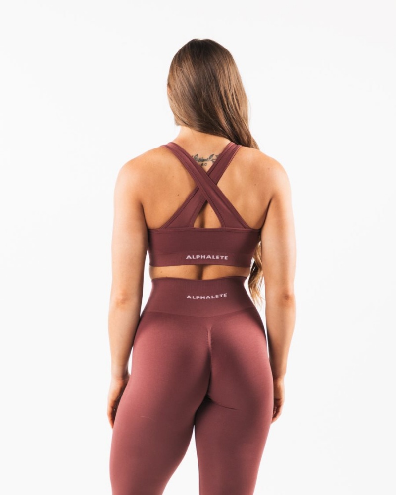 Soutien Gorge Sport Alphalete Amplify Bra Autumn Femme | ZKF-46967942