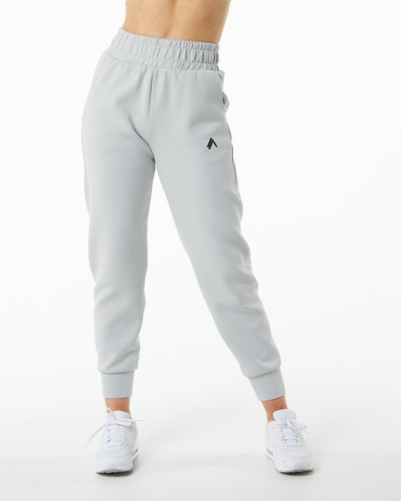 Pantalon Jogging Alphalete ELMTS Cuffed Jogger Grise Femme | NAU-48320771