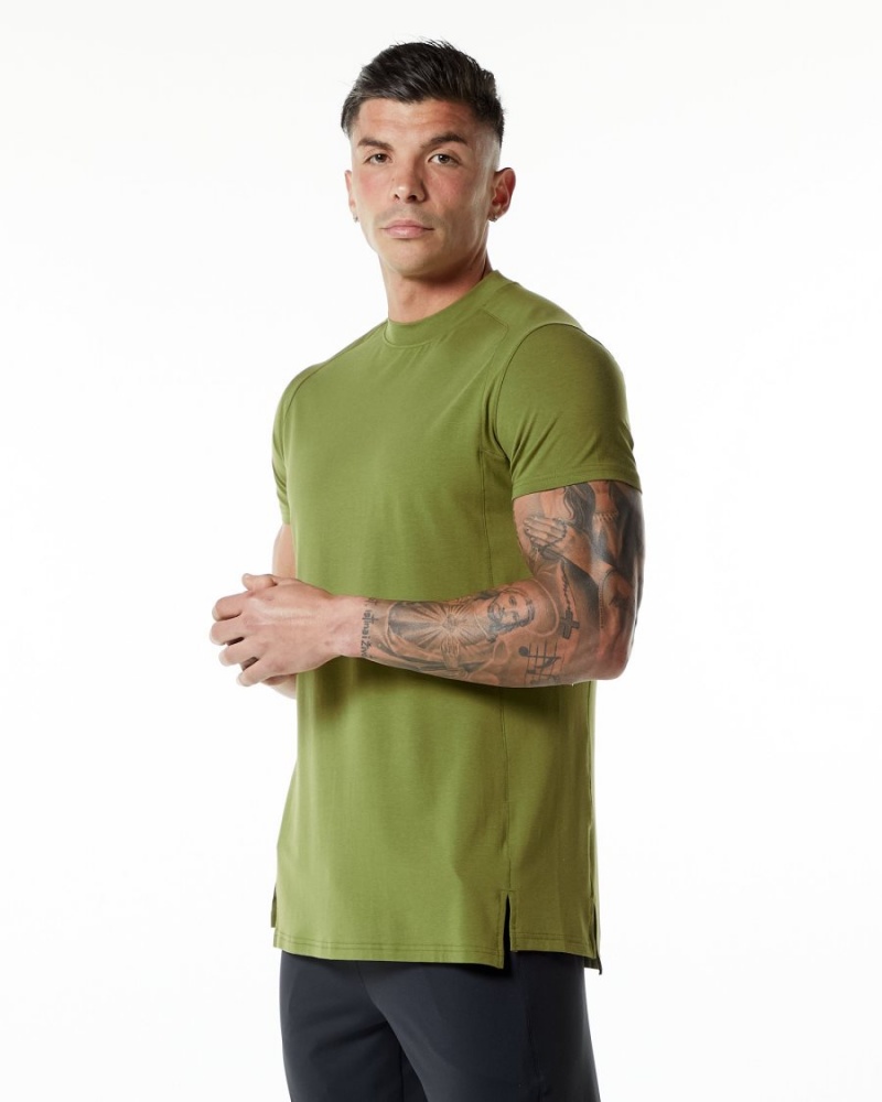 Chemises Alphalete Evo Tee Vert Homme | KNL-82725717