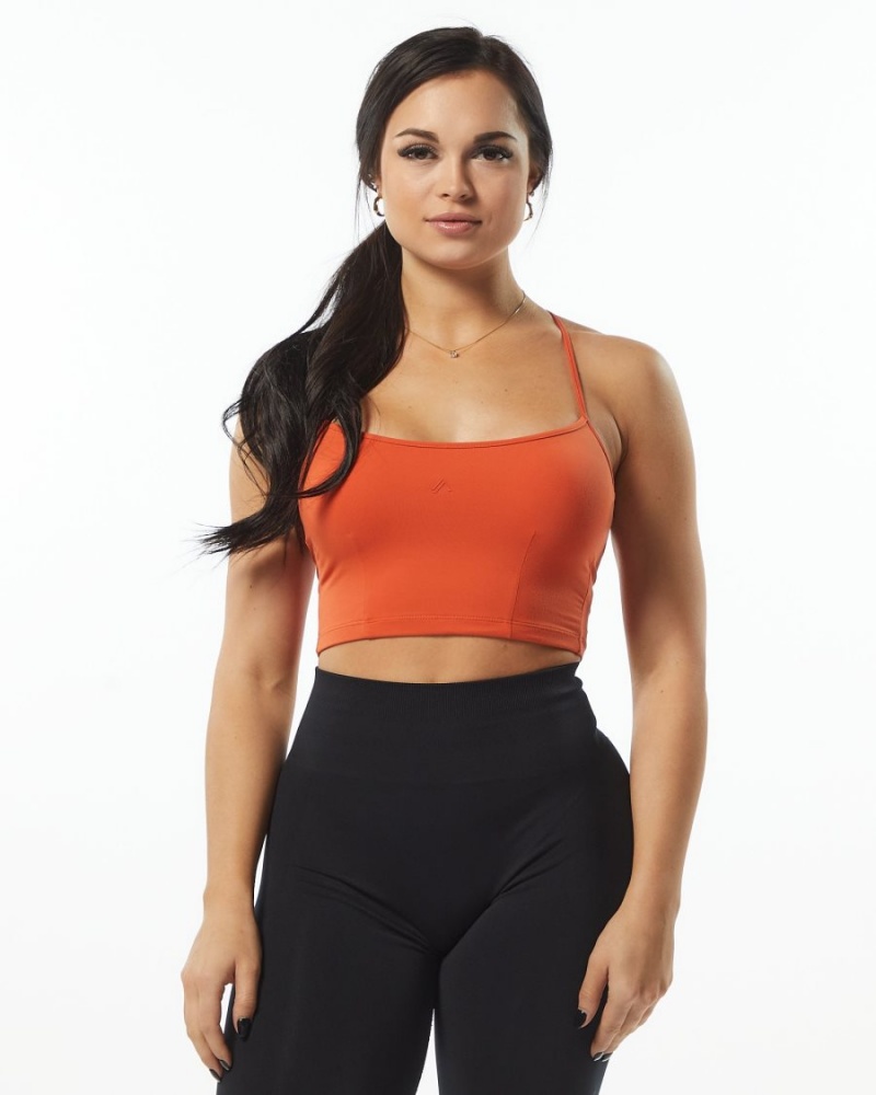 Debardeur Alphalete Ultrasoft Camisole Tank Orange Femme | BVX-08142483