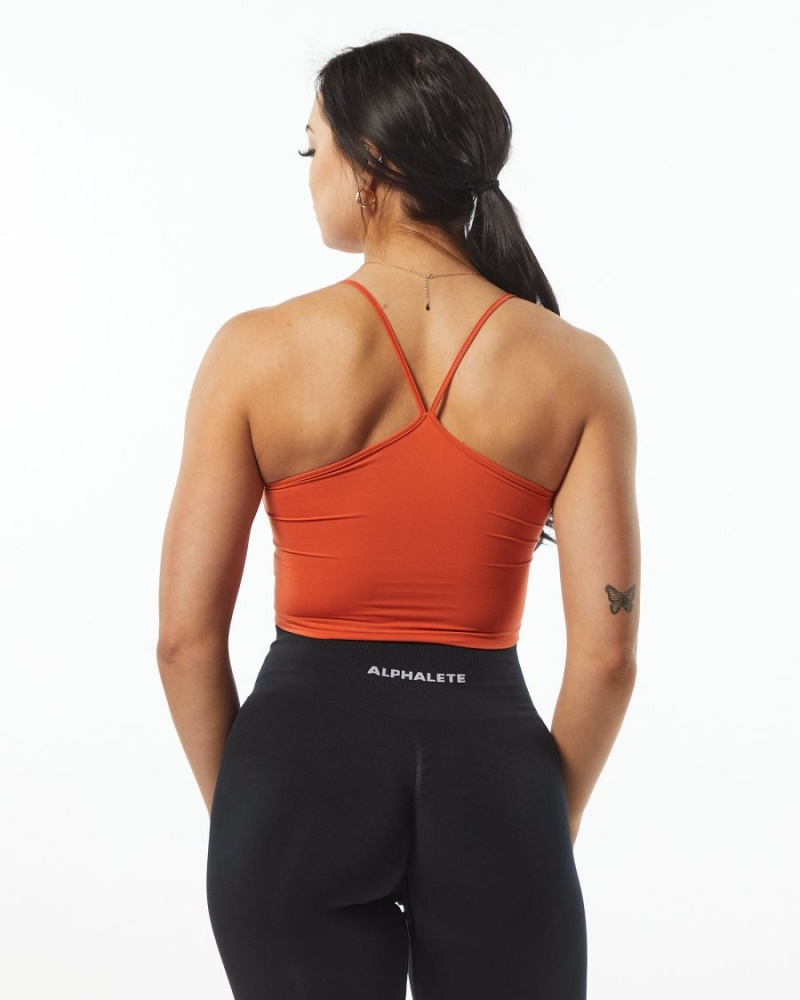 Debardeur Alphalete Ultrasoft Camisole Tank Orange Femme | BVX-08142483