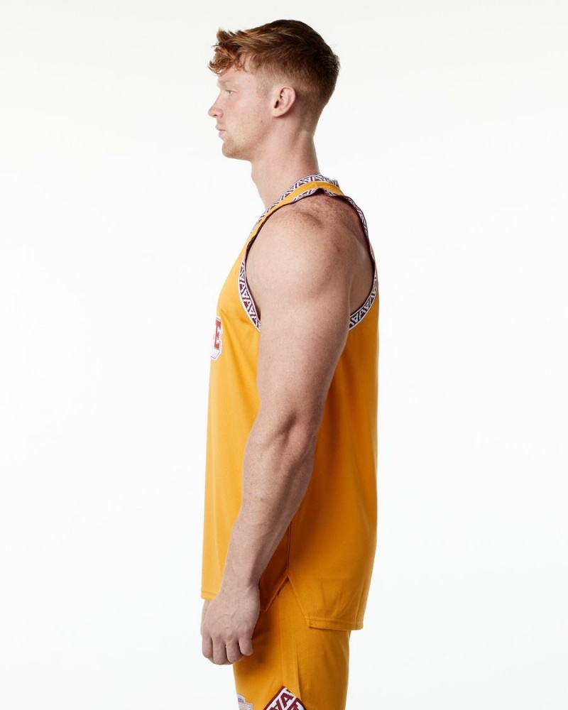 Stringers Alphalete Varsity Basketball Jersey Marigold Homme | GDH-06059739