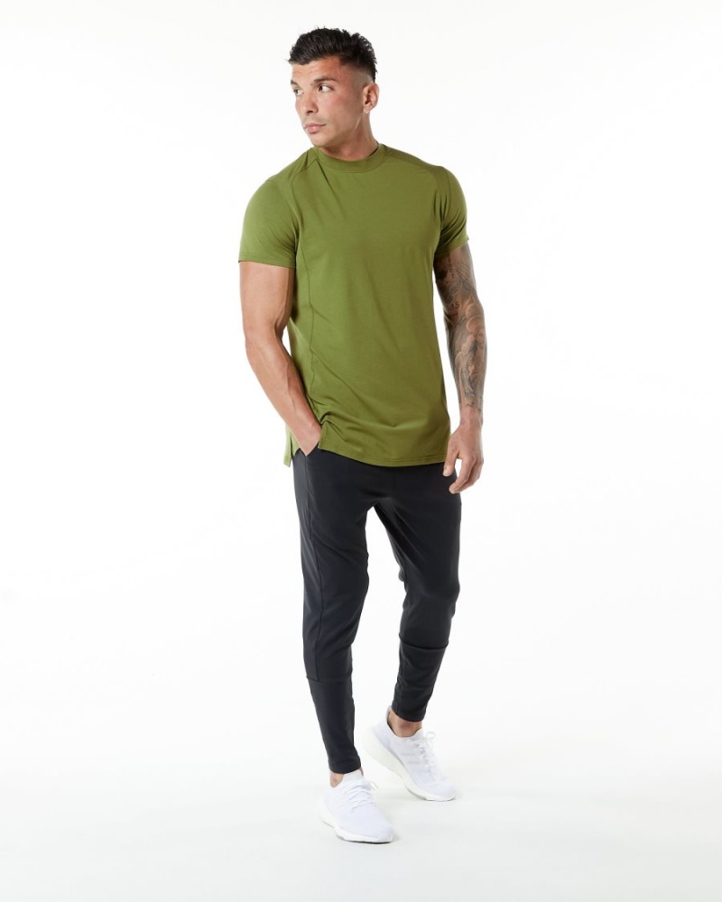 Chemises Alphalete Evo Tee Vert Homme | KNL-82725717