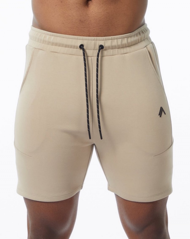 Short Alphalete ELMTS Athlétiques Corta 6" Tan Homme | HEQ-99577714