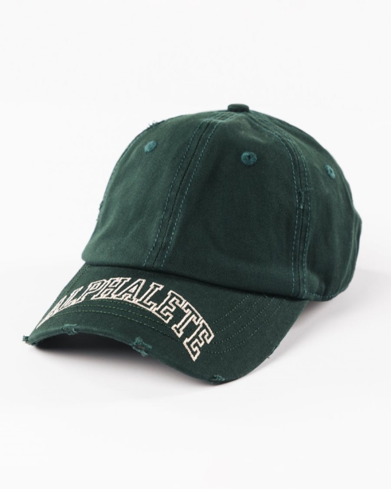 Accessoires Alphalete Collegiate Vintage Cap Evergreen Homme | UNW-18843488