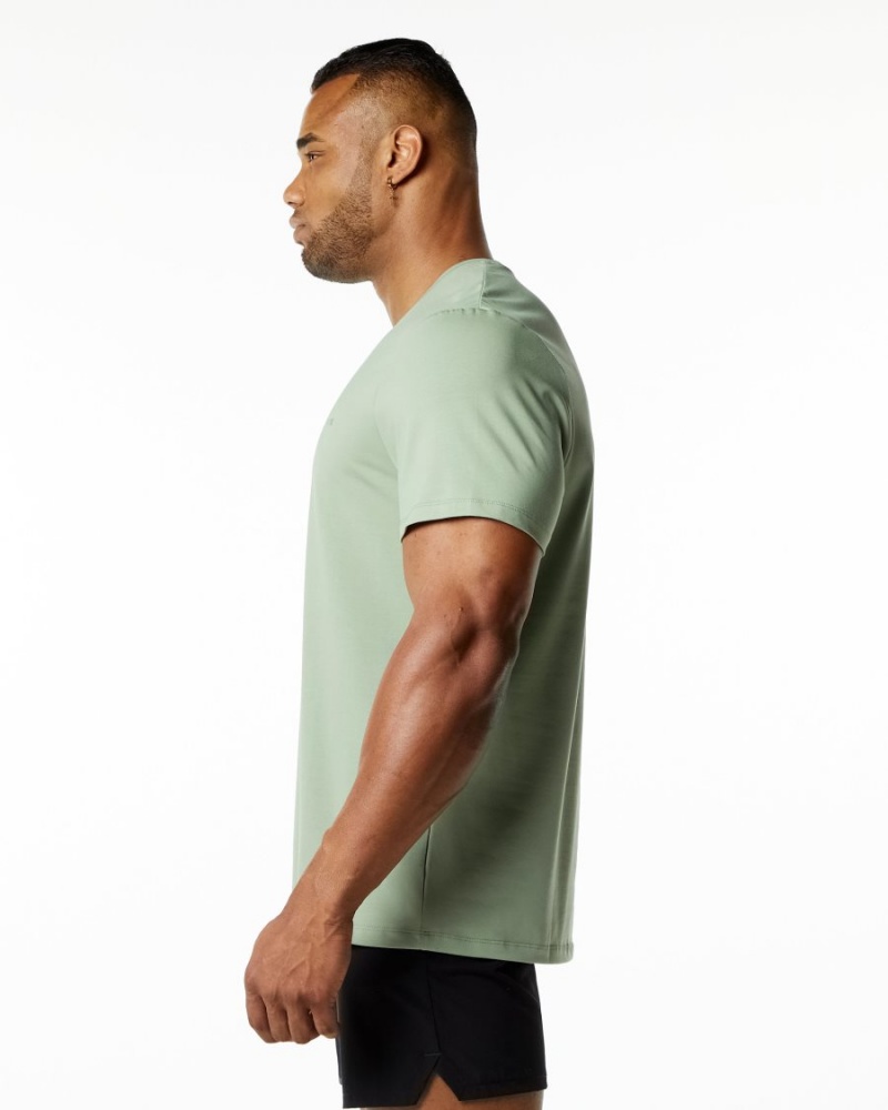 Chemises Alphalete Classiche Tee Sage Homme | GSA-31613860