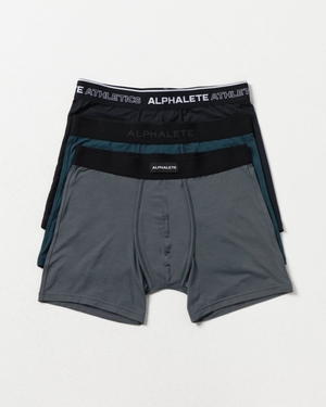 Sous Vêtement Alphalete Classiche Boxer Brief 3pk Noir Homme | TRJ-23446227