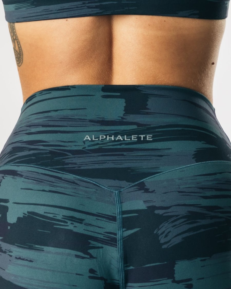 Pantalon Jogging Alphalete Surface Expanse Jogger Bleu Camouflage Femme | JHE-80282635