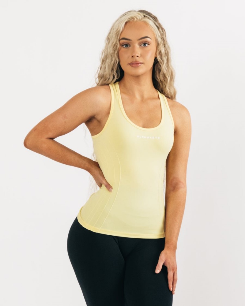 Debardeur Alphalete Seamless Tank Lemonade Femme | CQQ-69005143