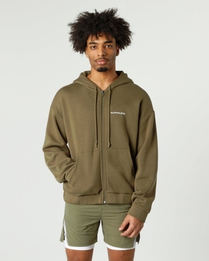 Vestes Alphalete Classiche Full-Zip Jacket Willow Homme | ESH-96032100