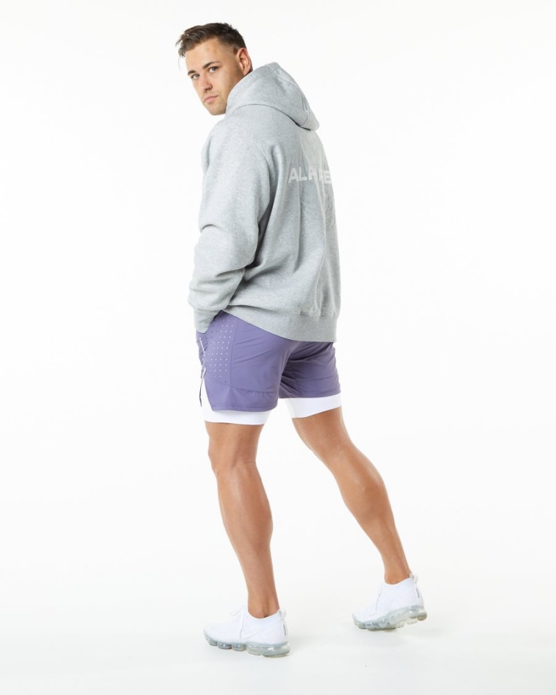 Short Alphalete Infinity Speed Corta 5.5" Digital Violet Homme | SPL-25238482