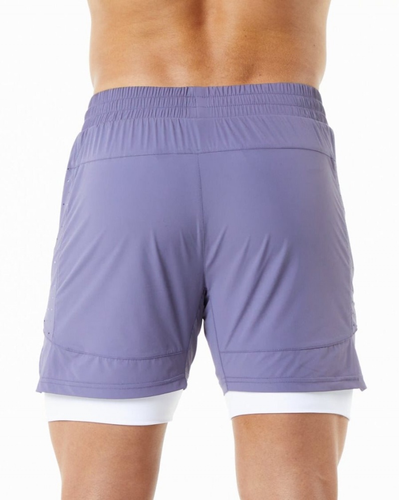 Short Alphalete Infinity Speed Corta 5.5" Digital Violet Homme | SPL-25238482