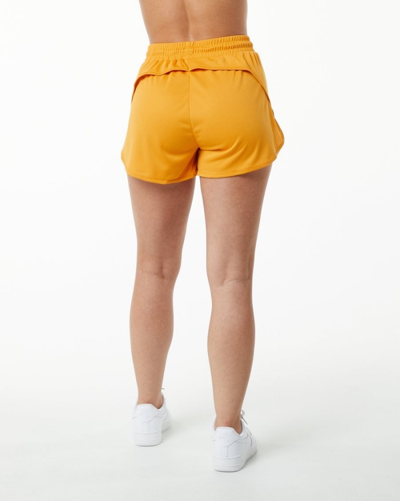 Short Alphalete Varsity Corta 3.25" Marigold Femme | KOP-78516775