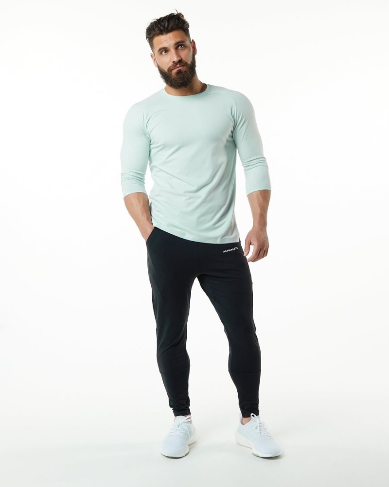 Chemises Alphalete Evo 3/4 Sleeve Tee Bleu Homme | WOV-08074528