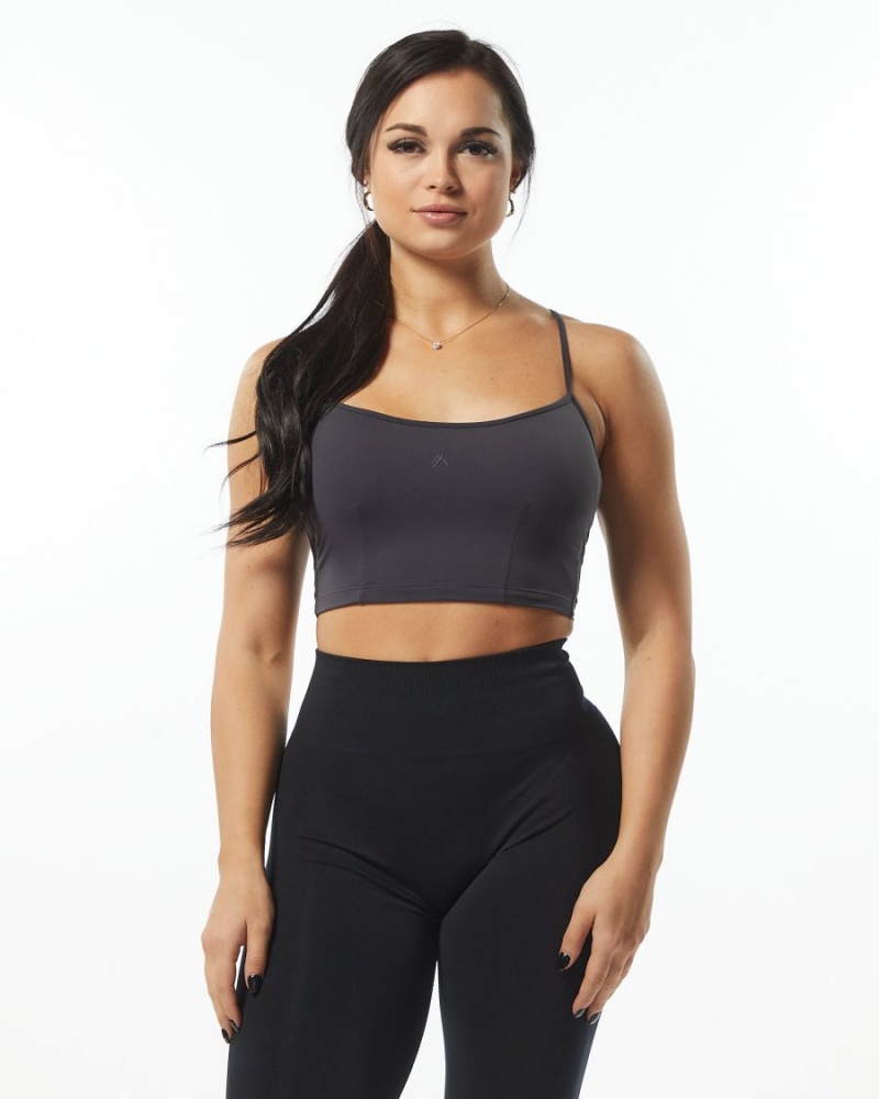 Debardeur Alphalete Ultrasoft Camisole Tank Grise Foncé Femme | HMS-21223462