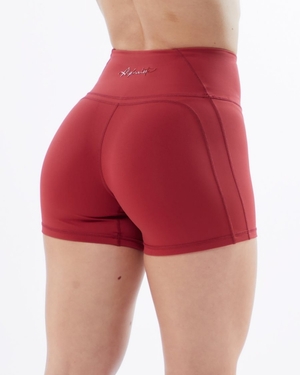 Short Alphalete Pulse Surge Corta 4" Rouge Femme | FKQ-60583595