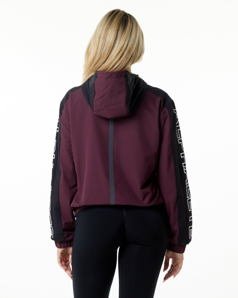 Vestes Alphalete Infinity Tech Jacket Noir Femme | KET-00866414