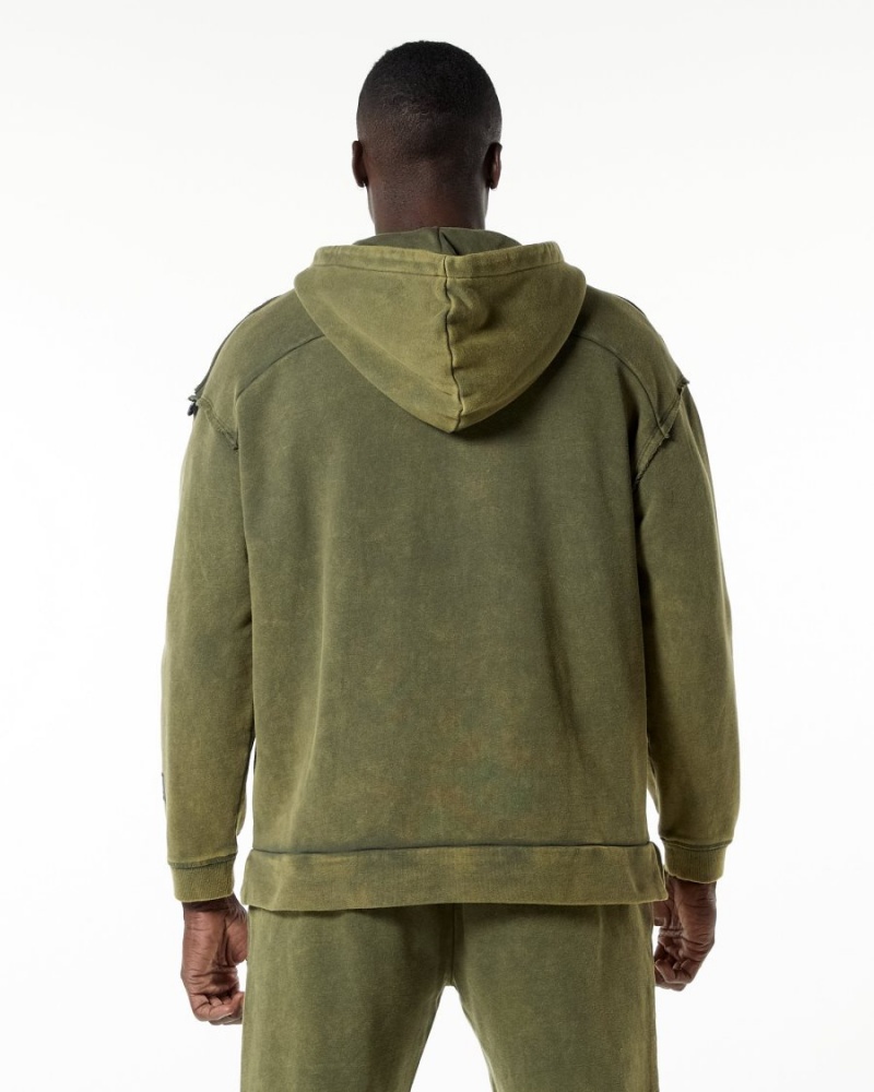 Sweat a Capuche Alphalete Very Terry Hoodie Vert Homme | ZAE-79080660