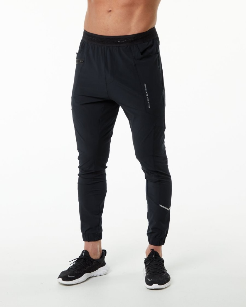 Pantalon Jogging Alphalete Studio Pant Noir Argent Homme | LEA-38591665