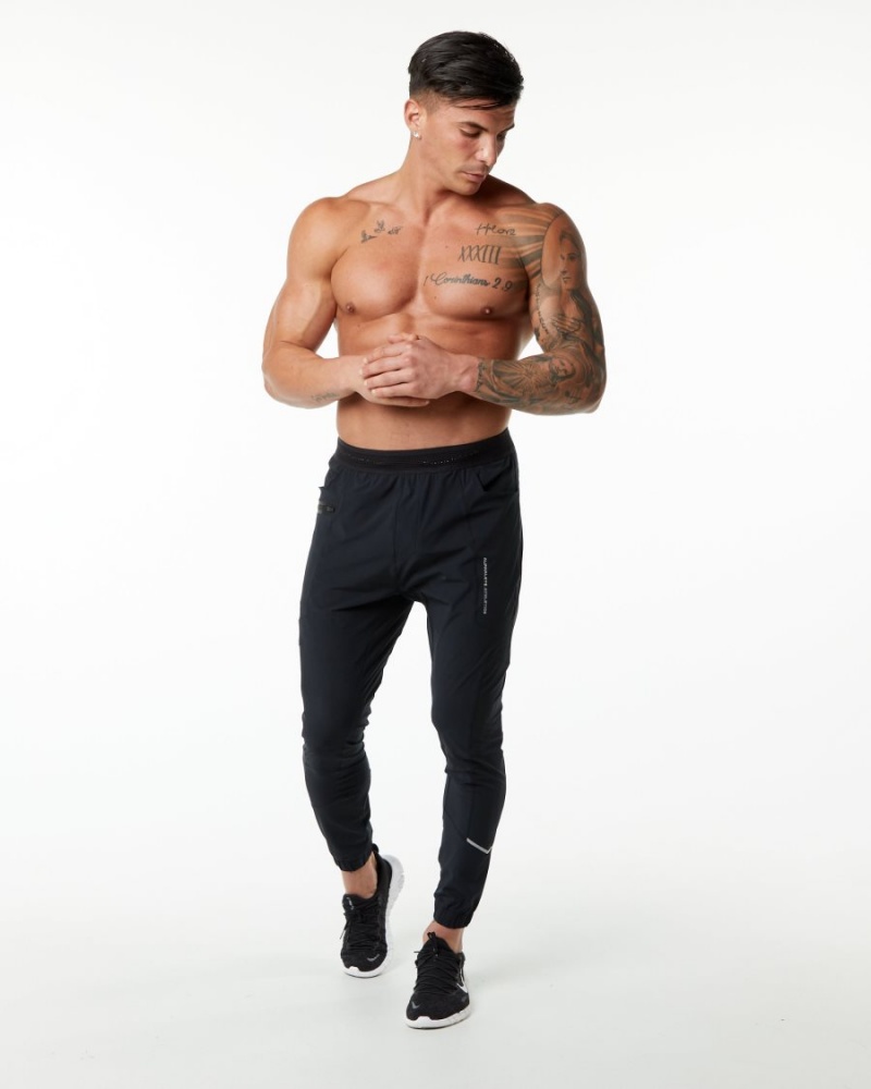 Pantalon Jogging Alphalete Studio Pant Noir Argent Homme | LEA-38591665