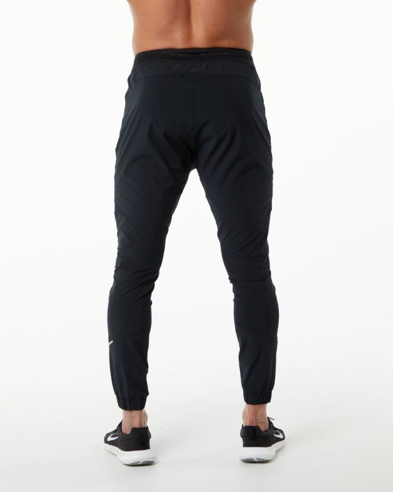 Pantalon Jogging Alphalete Studio Pant Noir Argent Homme | LEA-38591665