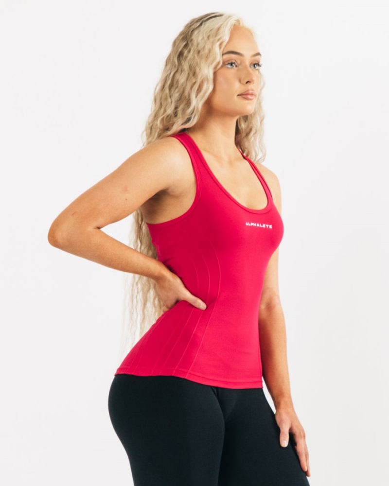 Debardeur Alphalete Seamless Tank Rose Femme | FPC-98366911