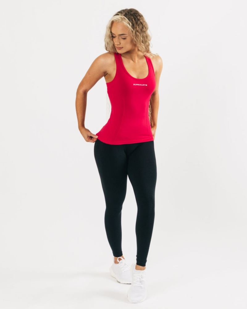 Debardeur Alphalete Seamless Tank Rose Femme | FPC-98366911