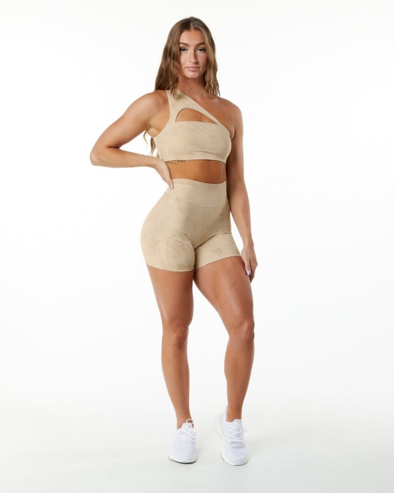 Short Alphalete Alphalux Wonder Corta 6" Hazelnut Femme | ZJI-76248332