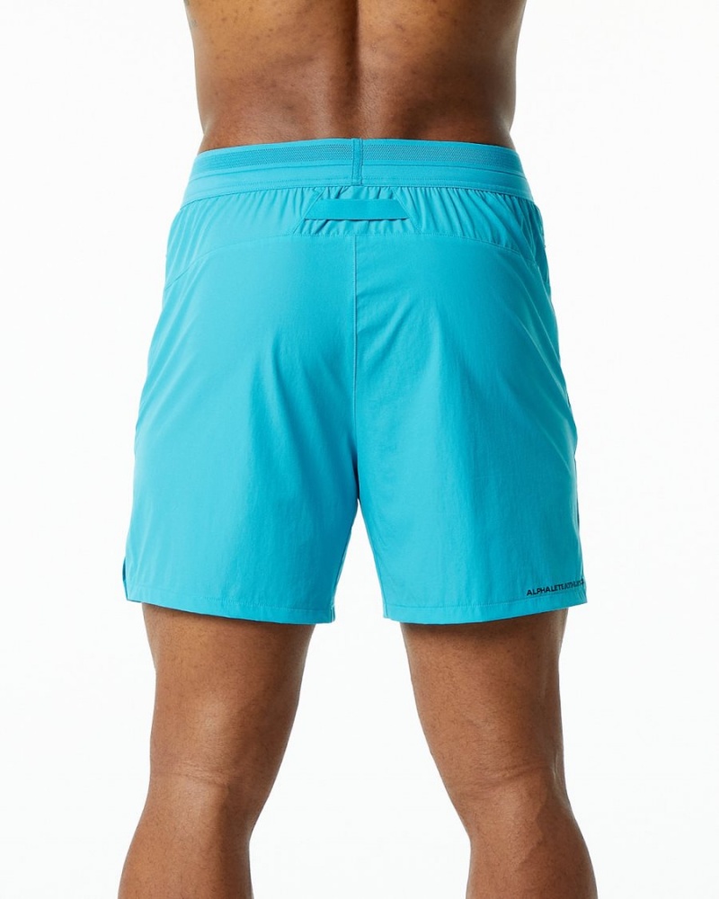 Short Alphalete Studio Corta 6" Bleu Homme | JAE-25078611