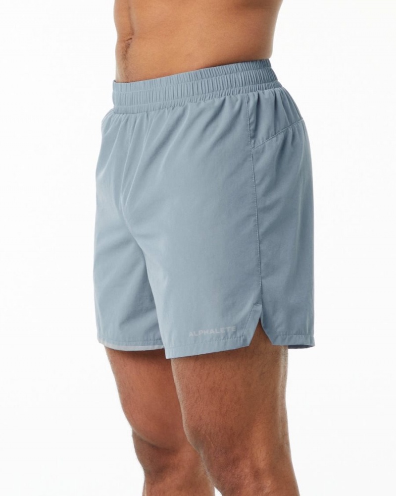 Short Alphalete Core Stride Corta 5” Bleu Homme | WDE-37742942