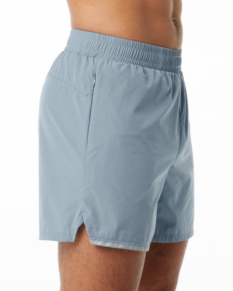 Short Alphalete Core Stride Corta 5” Bleu Homme | WDE-37742942