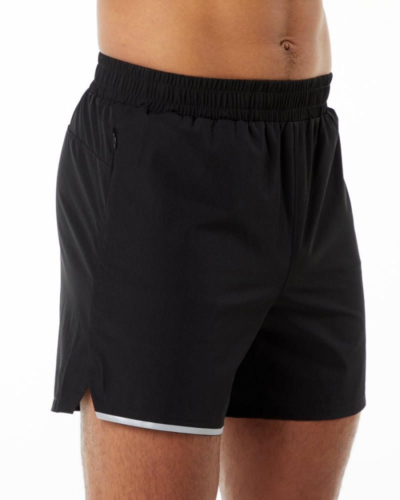 Short Alphalete Core Stride Corta 5” Noir Homme | ZSD-01788414