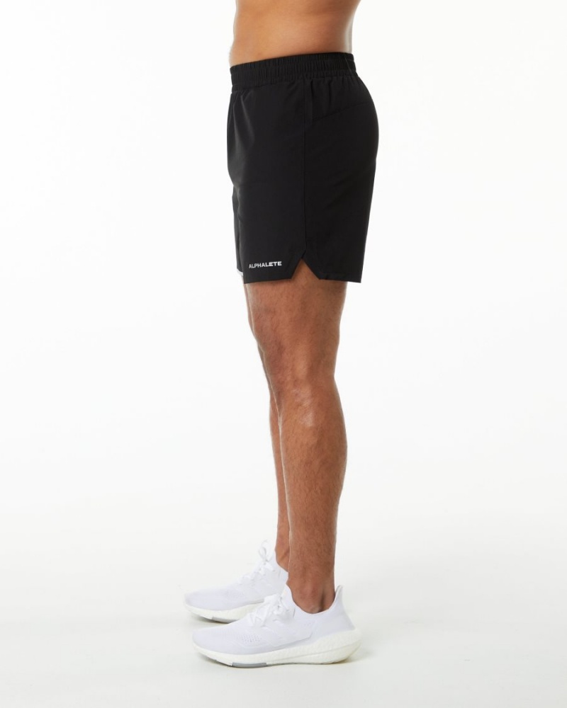 Short Alphalete Core Stride Corta 5” Noir Homme | ZSD-01788414