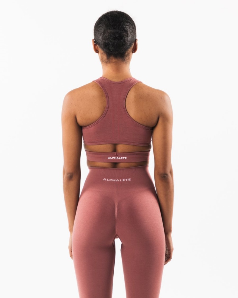 Soutien Gorge Sport Alphalete Stratus Bra Rose Femme | TUF-08034403