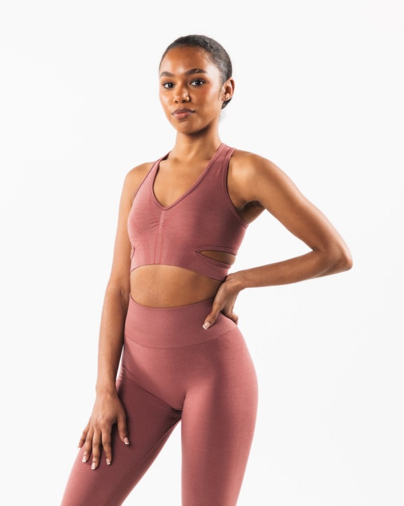 Soutien Gorge Sport Alphalete Stratus Bra Rose Femme | TUF-08034403