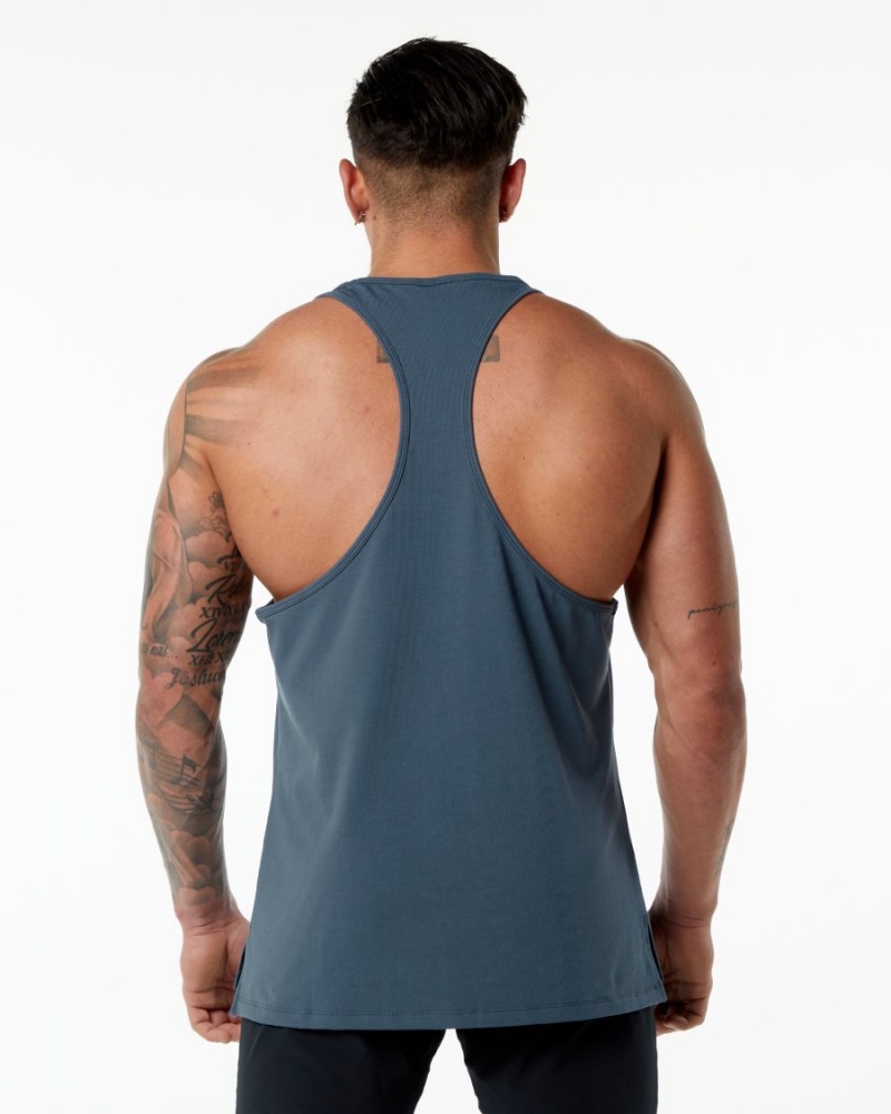 Stringers Alphalete Emblem Stringer Bleu Homme | LUX-74572123