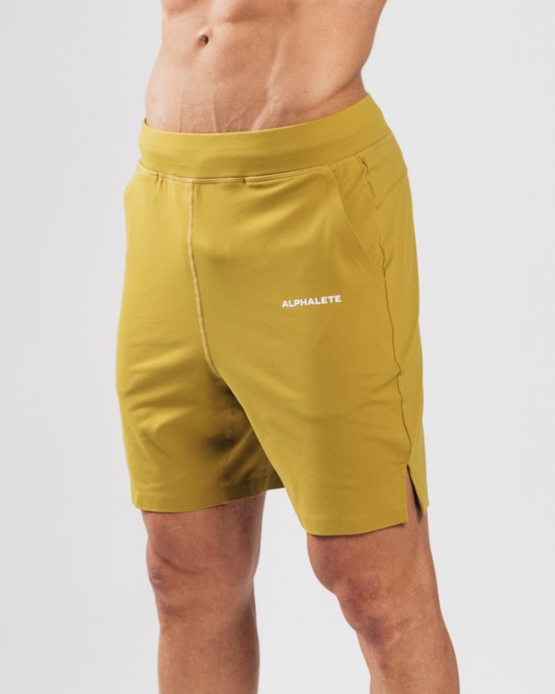 Short Alphalete Trace Corta 8" Moutarde Homme | ZSC-15749493