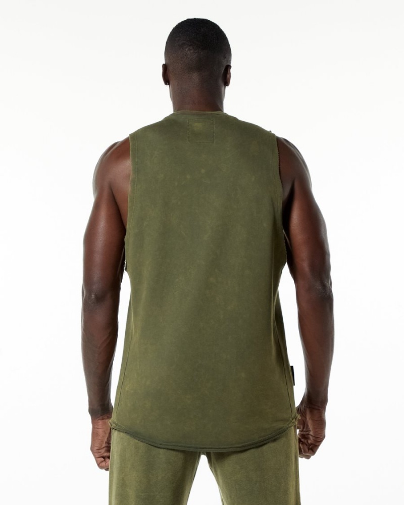 Stringers Alphalete Very Terry Cutoff Vert Homme | SYA-48256269