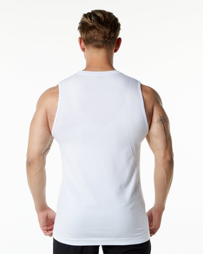 Debardeur Alphalete Ozone Tank Blanche Homme | EUX-86220627