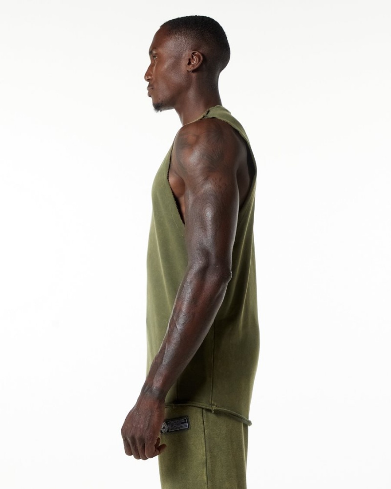 Stringers Alphalete Very Terry Cutoff Vert Homme | SYA-48256269