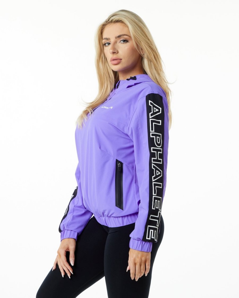 Vestes Alphalete Infinity Tech Jacket Synthetic Violet Femme | ISS-34158408