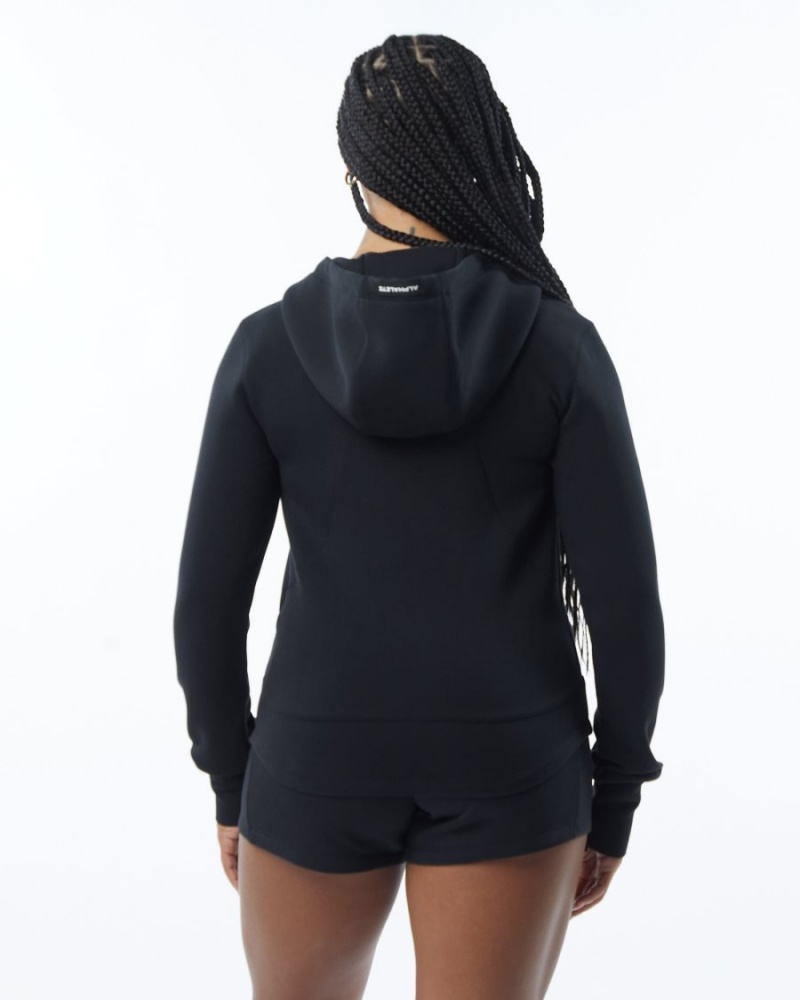 Vestes Alphalete ELMTS Athlétiques Jacket Noir Femme | OQP-08249566