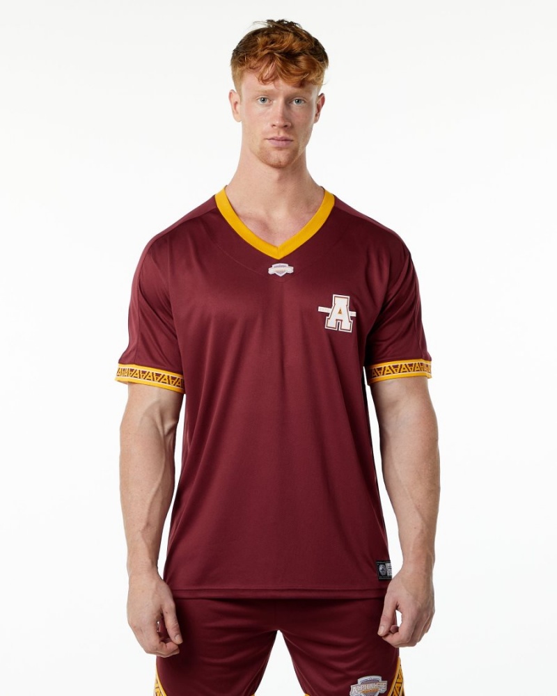 Chemises Alphalete Varsity NFL Jersey Crimson Homme | AXM-45565575