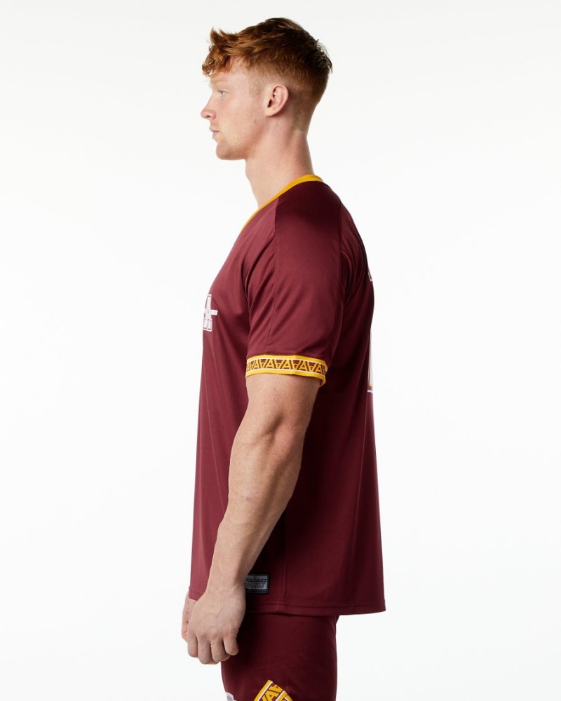 Chemises Alphalete Varsity NFL Jersey Crimson Homme | AXM-45565575