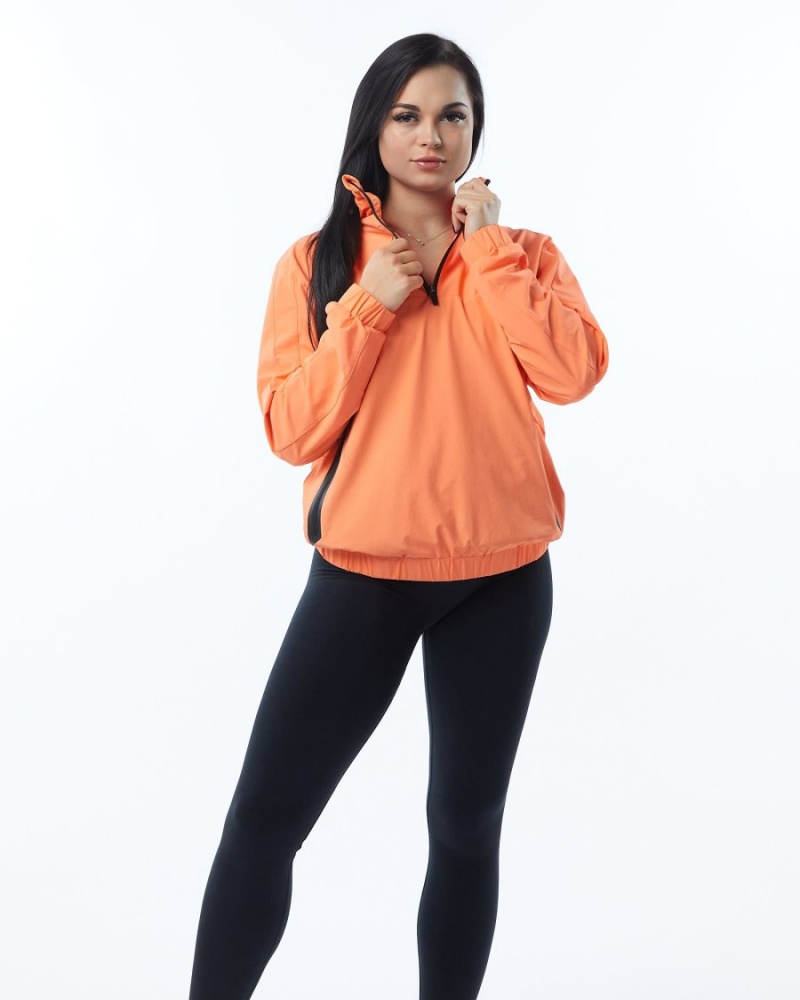 Vestes Alphalete Infinity Tech Jacket Electric Peach Femme | FRR-06143482