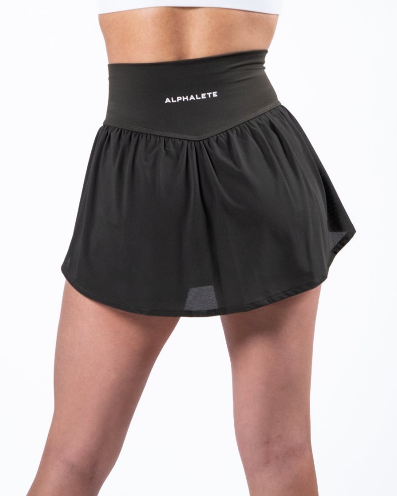 Jupes Alphalete Trace Skirt Grise Femme | TMX-94695568