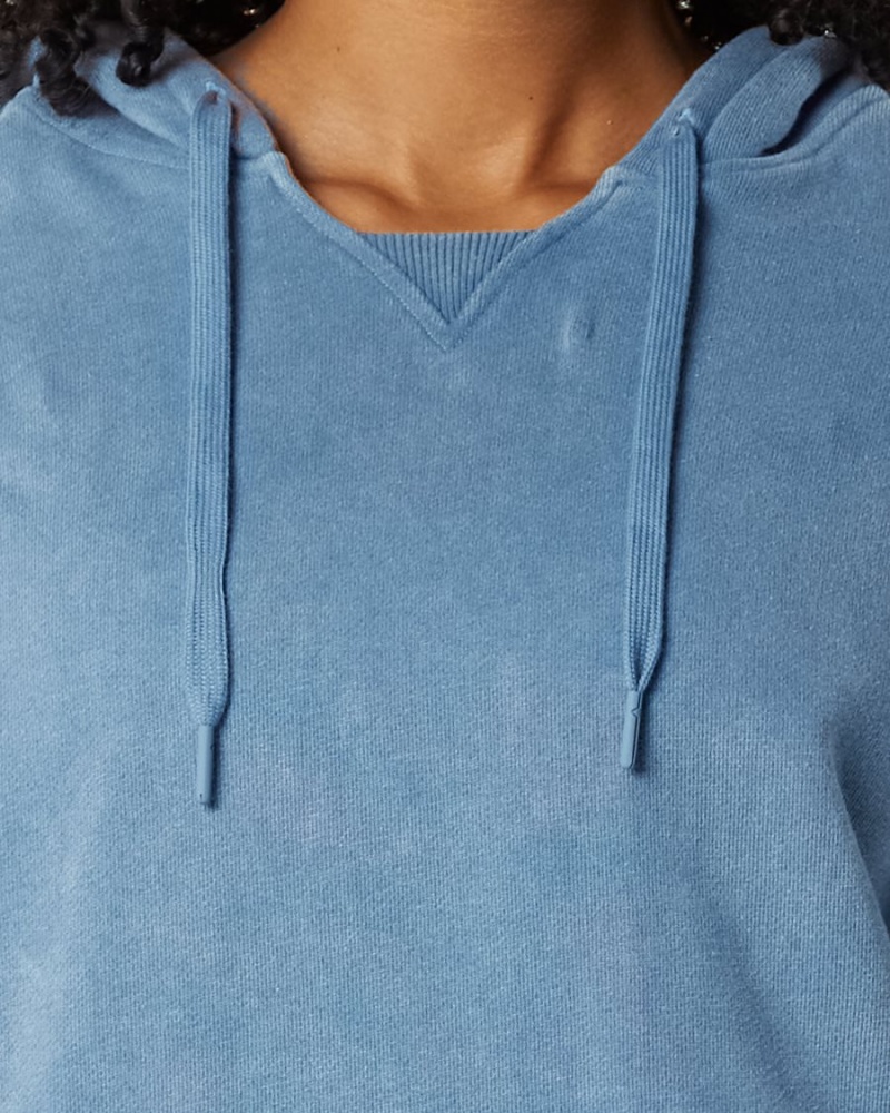 Sweat a Capuche Alphalete Very Terry Hoodie Bleu Femme | OMI-16497035