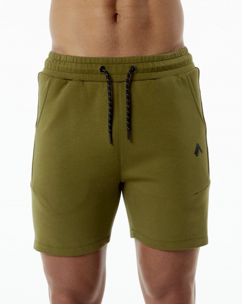 Short Alphalete ELMTS Athlétiques Corta 6" Moss Homme | CTJ-63262098