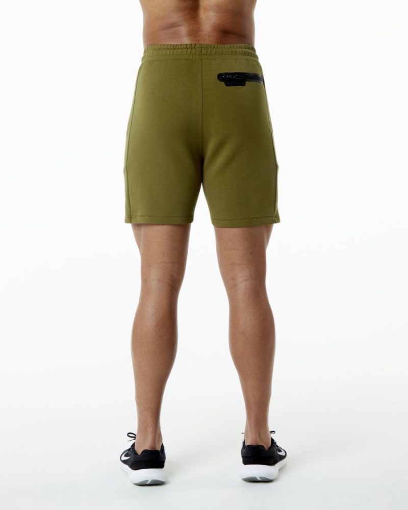 Short Alphalete ELMTS Athlétiques Corta 6" Moss Homme | CTJ-63262098