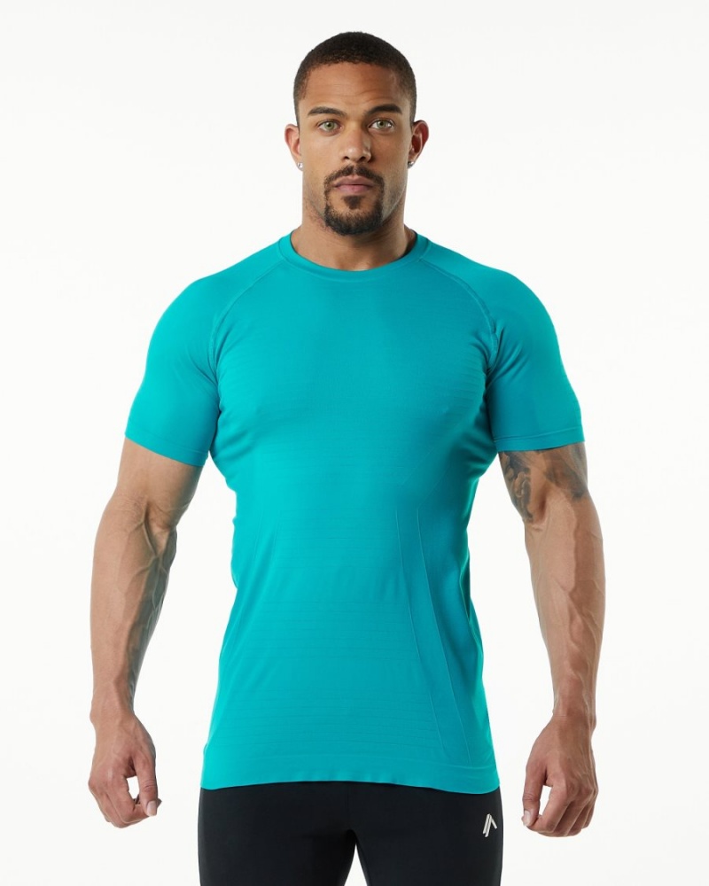 Chemises Alphalete Hero Tee Ocean Homme | MHG-10581707